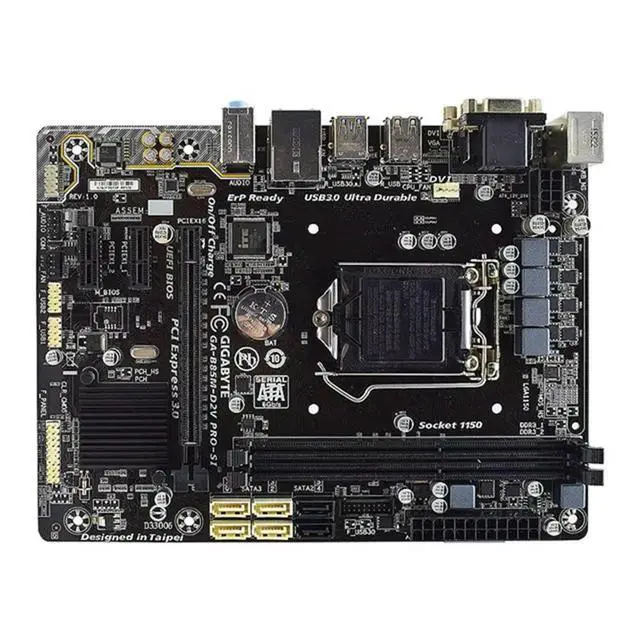 Alt view image 3 of 3 - GA-B85M-D2V PRO-SI Motherboard LGA 1150 B85 support i7-4790 4770T 4570 4130 cpu DDR3 32GB Micro-ATX