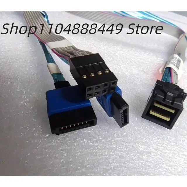 Alt view image 5 of 6 - CBL-SAST-0948 Hard disk connecting cable SFF8643 To 4 SATA 8643 to 4 SATA cable.