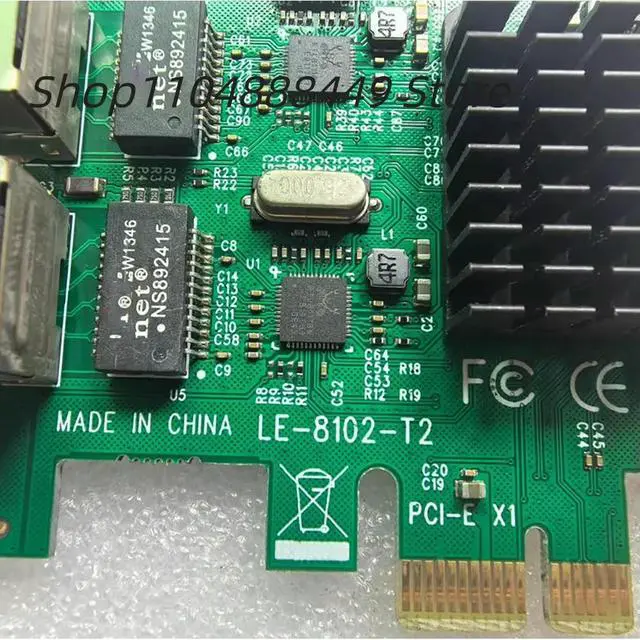 Alt view image 5 of 6 - LE-8102-T2 PCI-E dual-port Gigabit network card