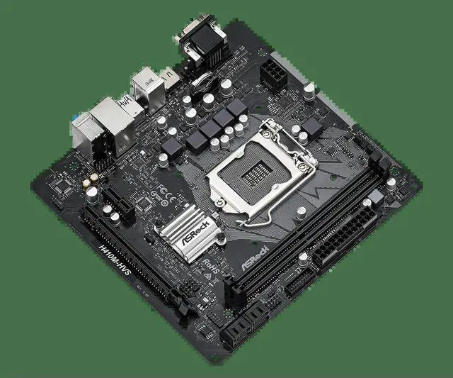 Alt view image 3 of 3 - H410M-HVS R2.0 Motherboard H410 LGA 1200 DDR4 64GB M.2 support i9-10900F i5-10600 i5-10400 i3-10105 i3-10105 cpu