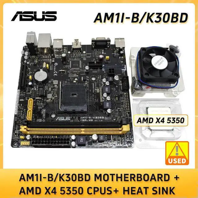 Main image of AM1I MINI ITX Motherboards AM1I-B/K30BD Motherboard + x4 5350 cpus+ heat sink DDR3 USB 3.0