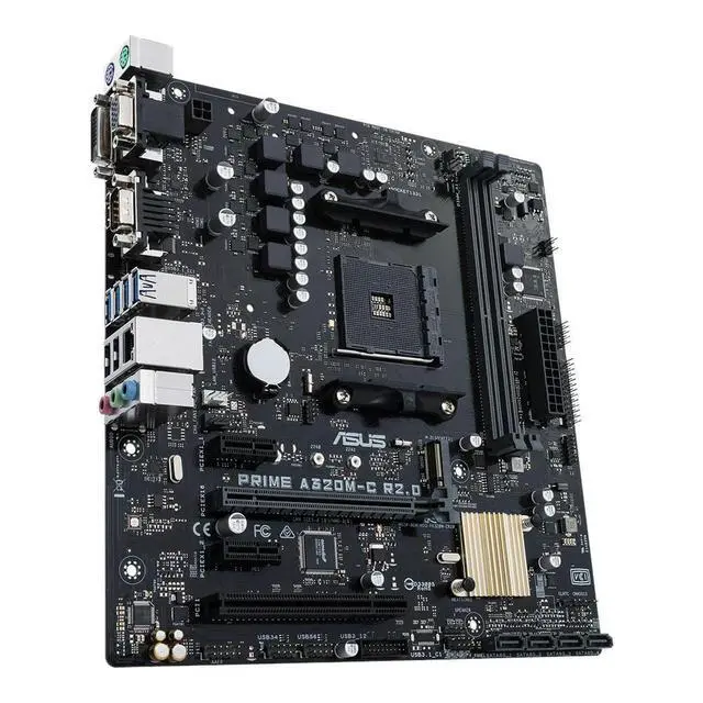Alt view image 3 of 3 - PRIME A320M-C R2.0 Motherboard A320 Socket AM4 DDR4 SATA3 support A6-9500 PRO 5755 2200 5300 1600 3500 5600 mATX