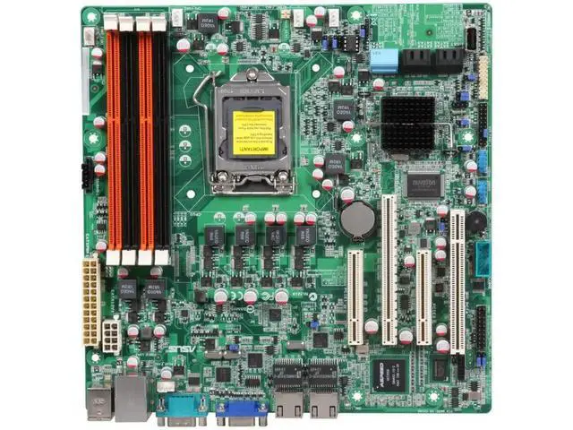 Alt view image 2 of 3 - P8B-M Servers Motherboard LGA 1155 C204 4×DDR3 32GB support Xeon E3-1200 / E3-1200 v2 VGA micro-ATX