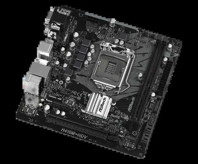 Alt view image 3 of 3 - H410M-HDV Motherboard H410 LGA 1200 DDR4 64GB mATX support i3-10100 i3-10320 i5-10500 i9-10900 Gold G6500 cpu