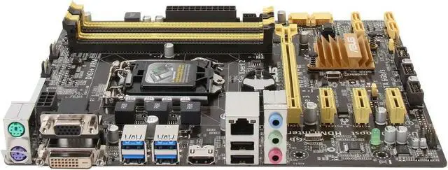Alt view image 3 of 3 - H87M-E Motherboard DDR3 32GB LGA 1150 H87 PCI-E 3.0 USB3.0 DVI SATA III HDMI Micro ATX For Core i3-4130 cpu