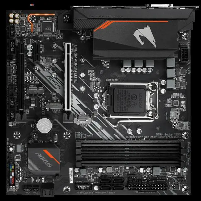 Alt view image 3 of 3 - B460M ELITE Motherboard B460 LGA 1200 DDR4 Support 10th Gen Core Mainboard