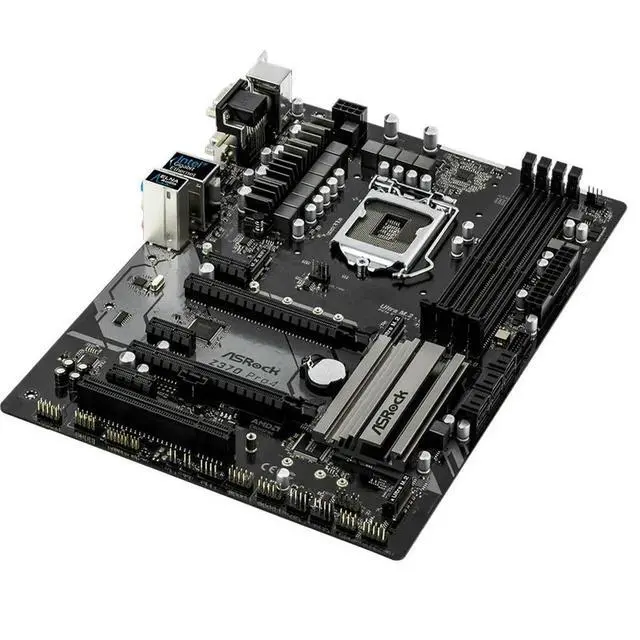 Alt view image 2 of 3 - Z370 Pro4 Desktop Motherboard With Z370 DDR4 LGA 1151 Desktop Mainboard