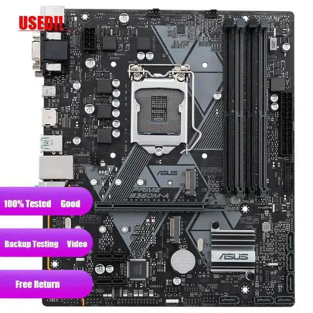 Alt view image 2 of 3 - PRIME B360M-A With B360 LGA 1151 Micro-ATX Desktop Motherboard