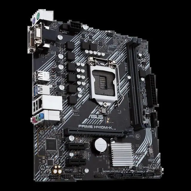 Alt view image 2 of 3 - PRIME H410M-K Motherboard H410 LGA 1200 Motherboard DDR4 64GB M.2 Micro ATX support Core 10100 10305 10500 11600