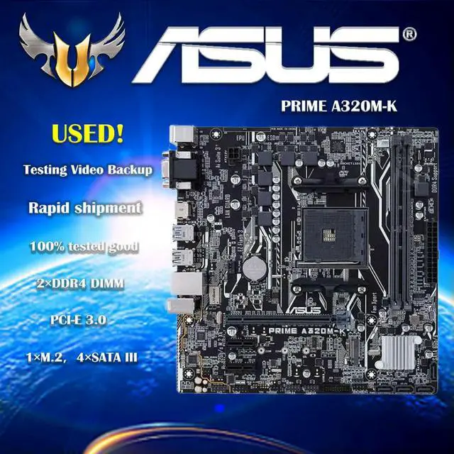 Alt view image 2 of 3 - PRIME A320M-K motherboard Socket AM4 DDR4 USB3.0 SATA3 HDMI VGA 32GB B320 desktop motherboard
