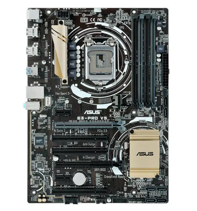 Alt view image 2 of 3 - E3-PRO V5 Motherboard LGA 1151 C232 4×DDR4 64GB PCI-E 3.0 M.2 USB3.0 ATX support Core i3-6100 i5-7400 cpu