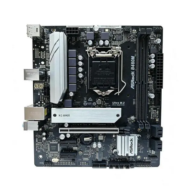 Alt view image 2 of 3 - B460 B460M motherboard B460M LGA 1200 DDR4 128GB SATA3 M.2 Micro ATX support Core i9-10900F 10700K 10105F 10400