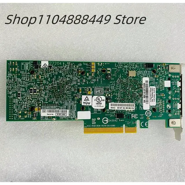 Alt view image 5 of 6 - 656596-B21 656594-001 10Gb 530T Dual port network card 657128-001