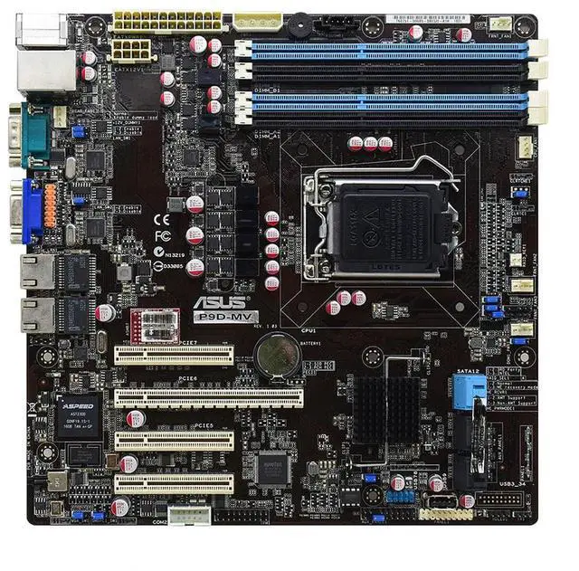 Main image of P9D-MV Motherboard LGA 1150 C222 DDR3 RAM 32GB 4×SATA III UATX support Xeon E3-1200 v3 cpus