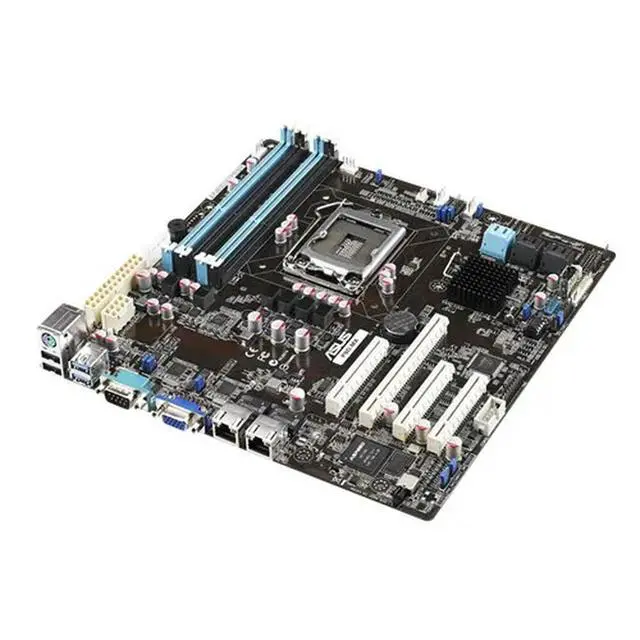 Alt view image 2 of 3 - P9D-MX server Motherboard C222 1150 DDR3 32GB support Core i3-4170 cpu 4×SATA III USB 2.0 4 xSATA2 3Gb/s UATX
