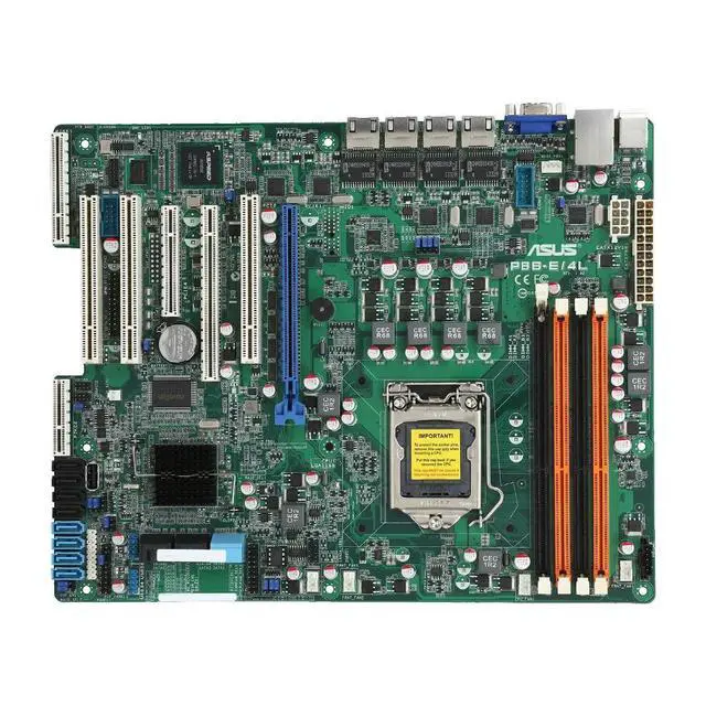 Alt view image 3 of 3 - P8B-E/4L Server Motherboard C204 Socket 1155 DDR3 32GB USB2.0 VGA ATX support E3-1200 E3-1200 v2 i3-2100 cpu