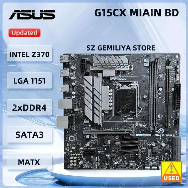 Main image of Z370 Gaming Motherboard LGA 1151 DDR4 XMP 2.0 ROG STRIX G15CX MAIN BD M.2 support i5-8400 i7-8700 i3-8100 i7-9700K cpu mATX