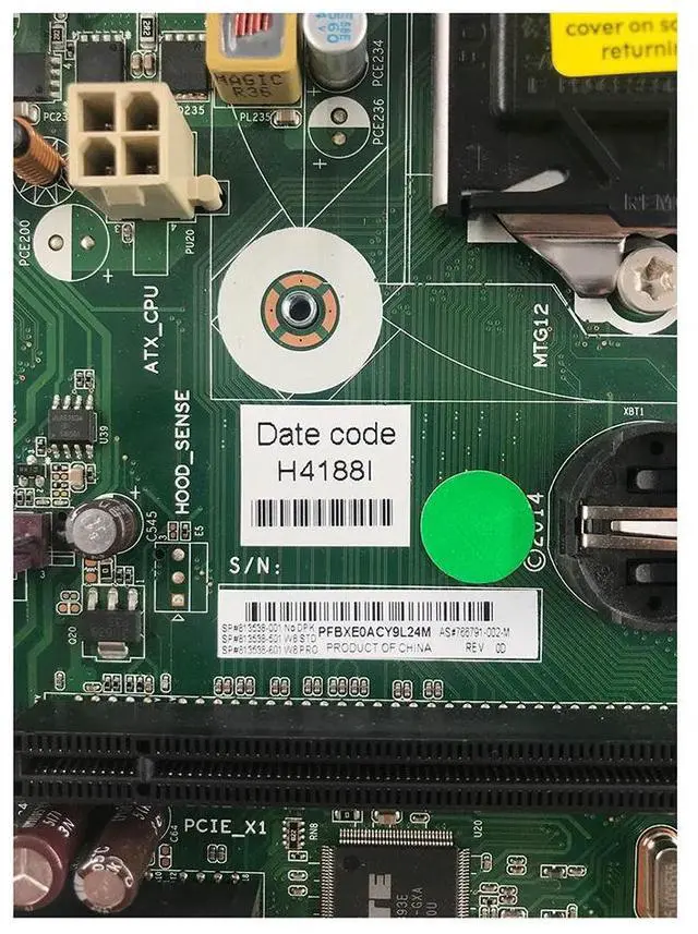 Main image of for 766791-002 813538-001 Desktop Mainboard 406 G1 1150 H81 Q85 Pre-Shipment Test