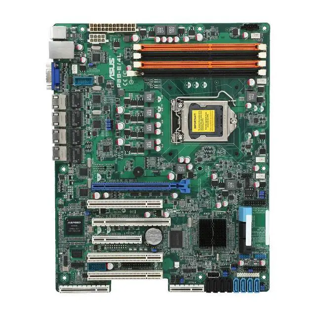 Alt view image 2 of 3 - P8B-E/4L Server Motherboard C204 Socket 1155 DDR3 32GB USB2.0 VGA ATX support E3-1200 E3-1200 v2 i3-2100 cpu