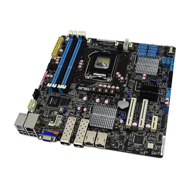 Alt view image 3 of 3 - P9D-MH P9D-MH/SAS/10G-DUAL Motherboard Socket 1150 C224 DDR3 32GB 4×SATA III 2×USB3.0 UATX