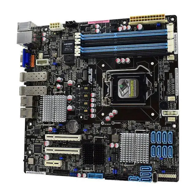 Alt view image 2 of 3 - P9D-MH P9D-MH/SAS/10G-DUAL Motherboard Socket 1150 C224 DDR3 32GB 4×SATA III 2×USB3.0 UATX