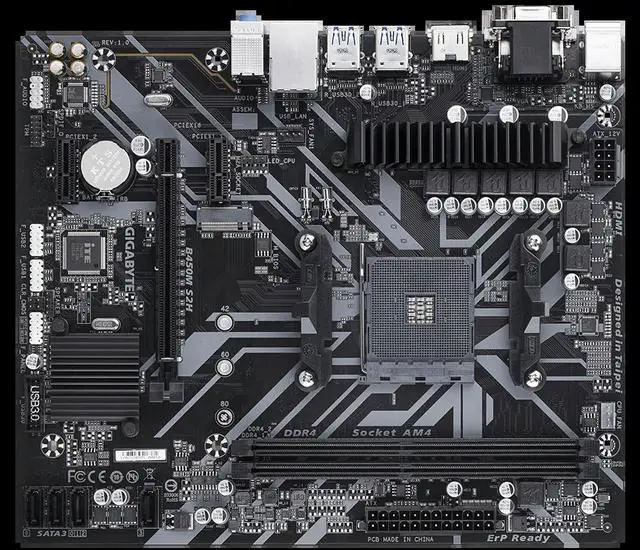 Main image of For B450M S2H motherboard B450 ddr4 CPU AM4 compatible Ryzen 9 5950X 9 5900X 7 5800X3D 5 5600X cpu HDMI Micro ATX
