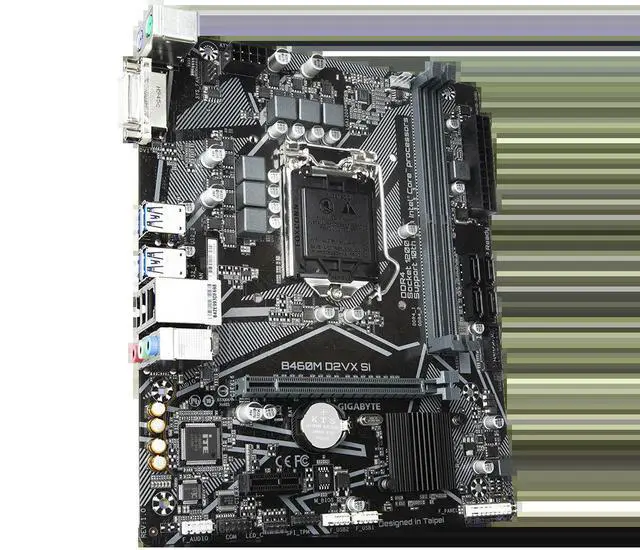 Alt view image 2 of 3 - B460M D2VX SI Motherboard LGA1200 B460 Support i9-10900K i7-10700K i7-11700F i5-10600K i3-10100 CPU M.2 DDR4 128G