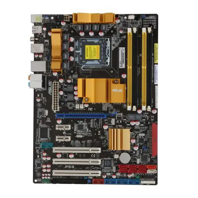Alt view image 3 of 3 - P5Q LGA 775 DDR2 RAM 16GB USB2.0 SATA2 P45 NON-integrated Desktop motherboard