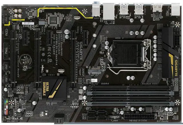 Alt view image 3 of 3 - GA Z270P-D3 Motherboard DDR4 LGA 1151 DDR4 For Z270 64GB USB3.1 HDMI Desktop Mainboard