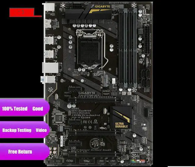 Alt view image 2 of 3 - GA Z270P-D3 Motherboard DDR4 LGA 1151 DDR4 For Z270 64GB USB3.1 HDMI Desktop Mainboard