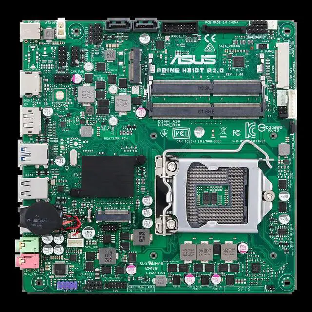 Alt view image 3 of 3 - PRIME H310T R2.0 Motherboard H310 DDR4 32GB support for 9th/8th Gen Core cpu USB 3.1 HDMI Mini ITX