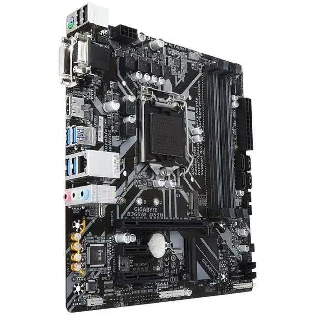 Alt view image 3 of 3 - B360M DS3H LGA 1151 DDR4 B360 desktop computer motherboards