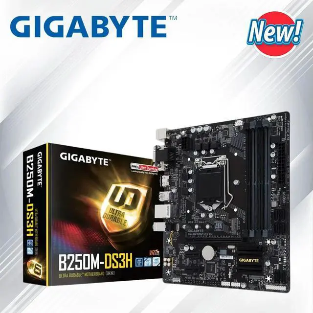 Main image of B250M-DS3H Desktop Motherboard LGA 1151 Support 6th/7th-Gen i7 i5 i3 DDR4 64GB M.2 SSD