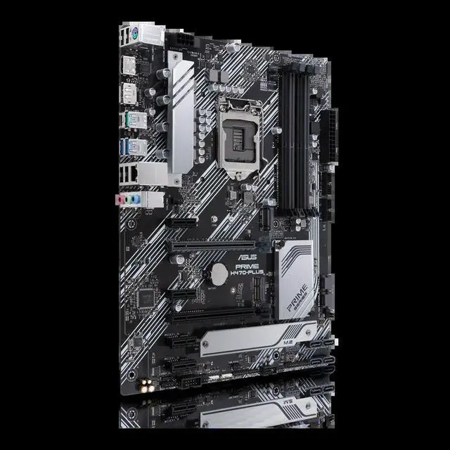 Alt view image 2 of 3 - PRIME H470-PLUS Motherboard LGA 1200 B460 support i7-10700F 10400F 10100F cpu DDR4 128GB HDMI DVI-D D-sub M.2 Micro ATX