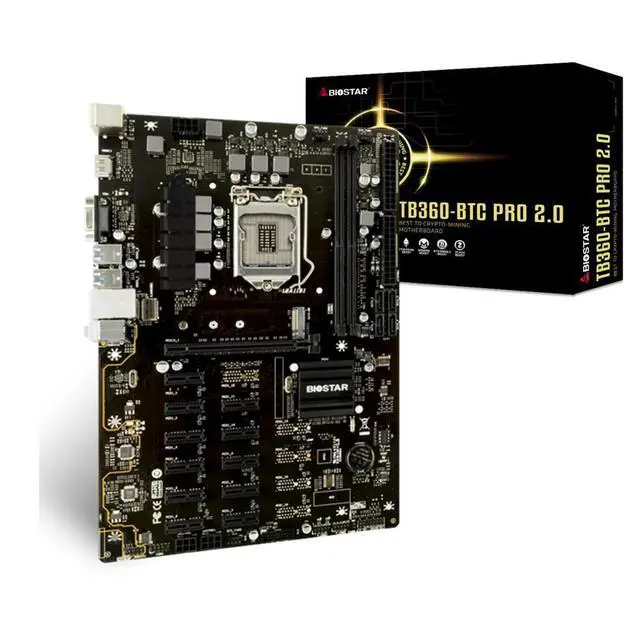 Alt view image 2 of 3 - TB360-BTC PRO 2.0 Motherboard B360 LGA1151 DDR4 32 GB M.2 ATX Support 9700K 8700K 9400F 8400T 8350K 9500cpu