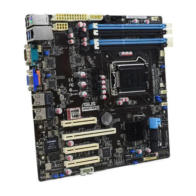 Alt view image 2 of 3 - P9D-MV Motherboard LGA 1150 C222 DDR3 RAM 32GB 4×SATA III UATX support Xeon E3-1200 v3 cpus