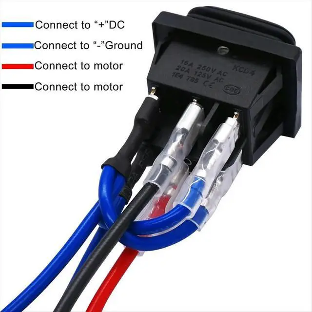 Alt view image 3 of 3 - Momentary Polarity Reverse Switch Waterproof Control Motor Actuator 6 Pin 3 Position Rocker Toggle Switch