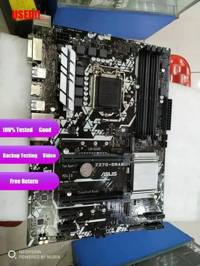 Alt view image 2 of 3 - Motherboard For PRIME Z270-DRAGON Desktop Z270 Z270M DDR4 LGA 1151 i7/i5/i3 USB3.0 SATA3 PC
