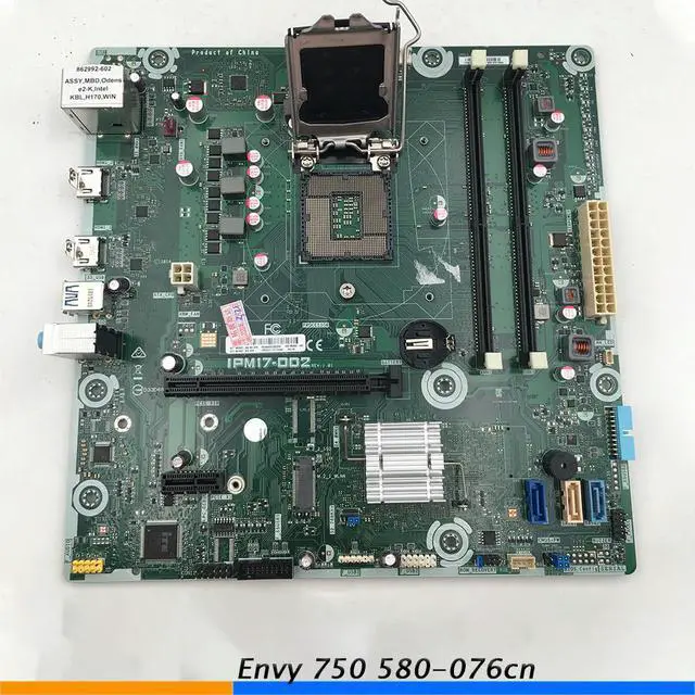 Alt view image 2 of 3 - IPM17-DD2 862992-002 862992-602 H170 Desktop Mainboard 750 580-076cn