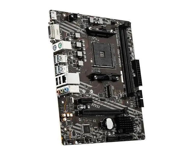 Alt view image 3 of 3 - A520M-A PRO Motherboard A520M Socket AM4 2x DDR4 64GB M.2 Micro-ATX support Ryzen 5700X 5600G 5300G 4500 3500 3900 cpu