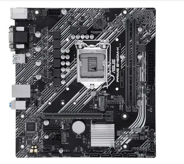 Alt view image 3 of 3 - TUF GAMING B460M-K mATX B460 DDR4 LGA 1200 CPU Motherboard