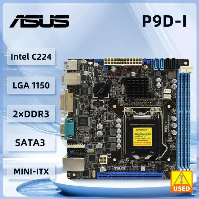 Main image of P9D-I server Mini-ITX Motherboard LGA 1150 C222 DDR3 8GB support E31220 v3 E31230 E31240 vE31270 v3 E31280 cpu