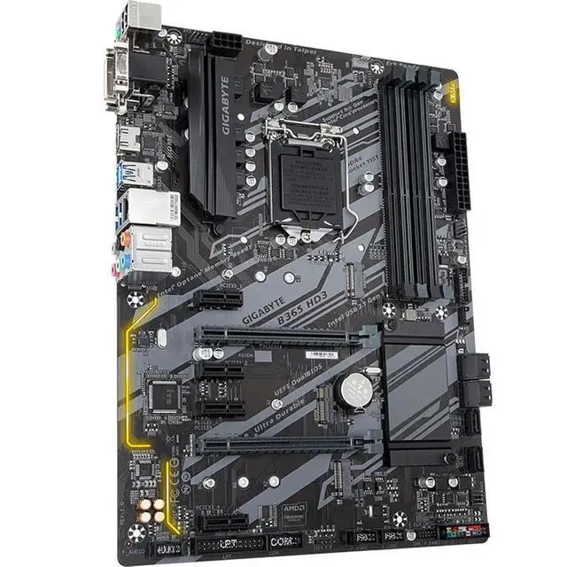 Alt view image 2 of 3 - B365 HD3 Motherboard B365 LGA 1151 DDR4 ATX M.2 VGA DVI Core