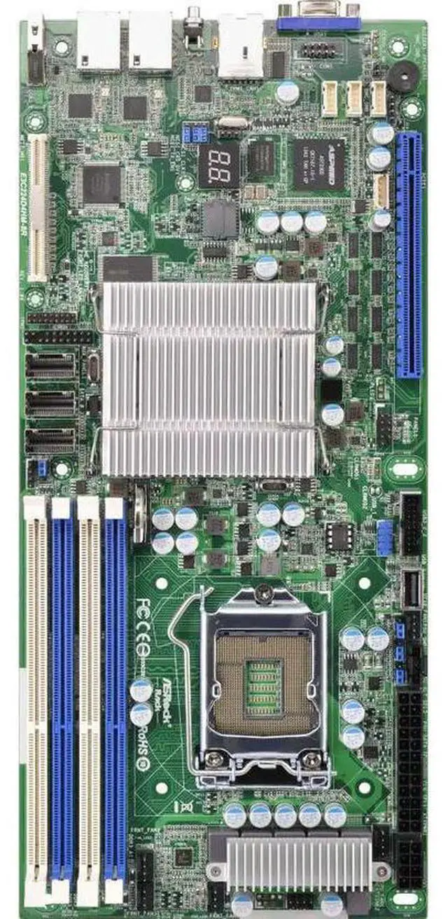 Alt view image 2 of 3 - E3C224D4HM-8R Motherboard LGA1150 DDR3 C224 8 x SAS2 Half Width support E3-1271 v3 E3-1285L v4 i3-4360 i3-4330