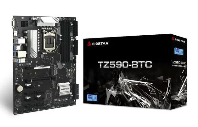 Alt view image 2 of 3 - TZ590-BTC Motherboard LGA 1200 DDR4 Z590 128G M.2 Support 11900K 10900K 11700T 10700F 11600K CPU 8xPCIe 3.0 Slots ATX
