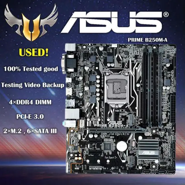 Main image of PRIME B250M-A Desktop B250 B250M DDR4 Motherboard LGA 1151 i7/i5/i3 USB3.0 SATA3