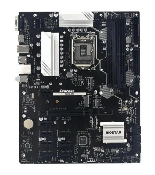 Alt view image 3 of 3 - TZ590-BTC Motherboard LGA 1200 DDR4 Z590 128G M.2 Support 11900K 10900K 11700T 10700F 11600K CPU 8xPCIe 3.0 Slots ATX