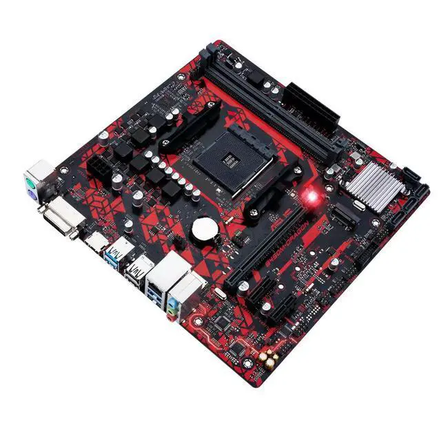 Alt view image 3 of 3 - B450M DRAGON Motherboard B450 AM4 DDR4 M.2 mATX USB 3.2 DVI HDMI
