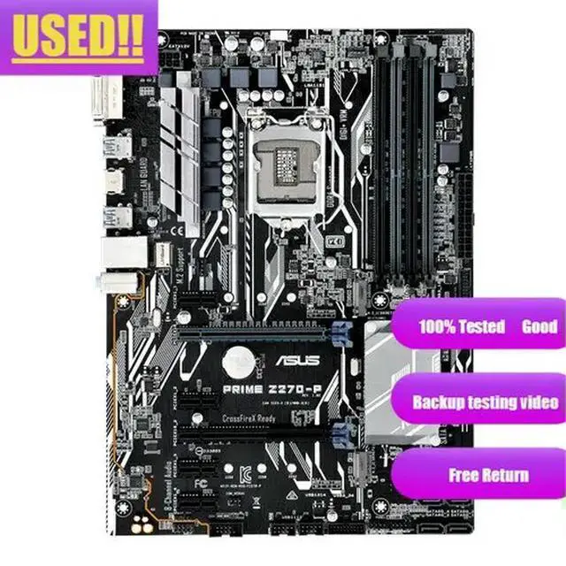 Alt view image 2 of 3 - PRIME Z270-P motherboard LGA 1151 DDR4 USB3.1 64GB VGA HDMI