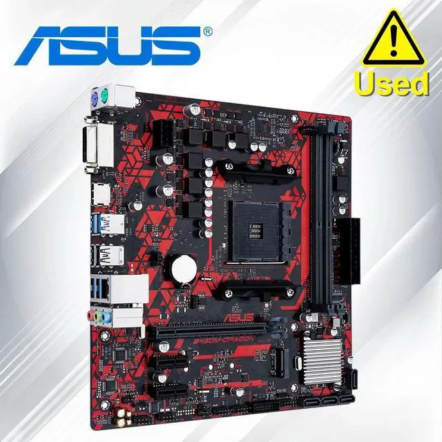 Main image of B450M DRAGON Motherboard B450 AM4 DDR4 M.2 mATX USB 3.2 DVI HDMI